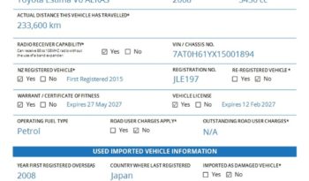 2008 Toyota Estima V6 AERAS full