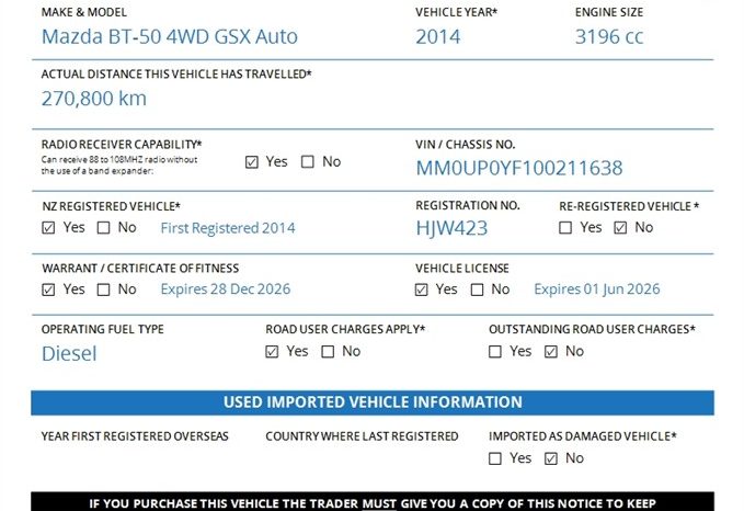 2014 Mazda BT-50 4WD GSX Auto full