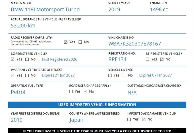 2019 BMW 118I Motorsport Turbo full