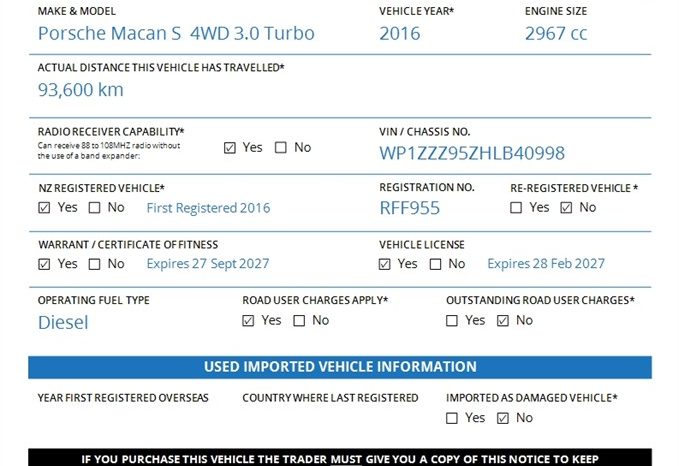 2016 Porsche Macan S  4WD 3.0 Turbo Diesel  – NZ New full