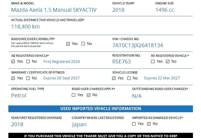 2018 Mazda Axela 1.5 Manual SKYACTIV full