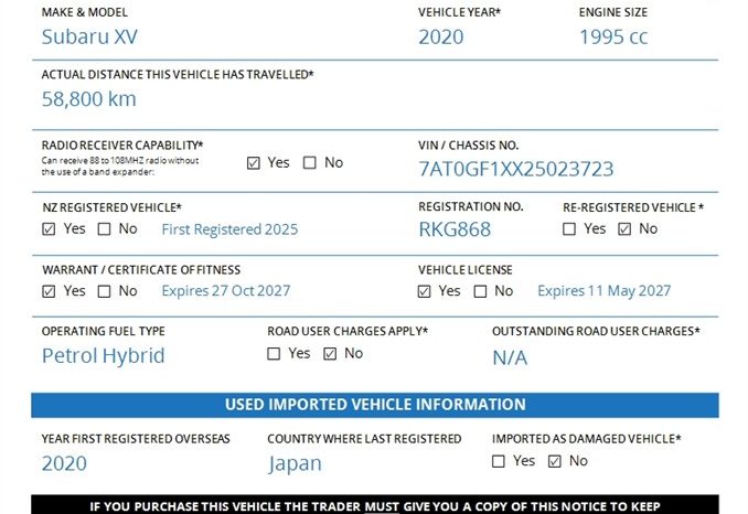 2020 Subaru Xv HYBRID AWD 2.0 EYESIGHT full