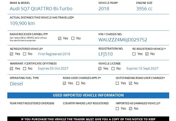 2018 Audi SQ7 QUATTRO Bi-Turbo 320KW full