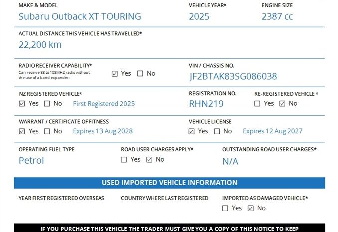 2025 Subaru Outback XT TOURING 2.4PT/4WD full